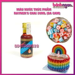 Mầu Nước Rayner's Dùng Cho Thực Phẩm /Màu Thực Phẩm Dạng Lỏng Orange color Rayner's 28ml (Da Cam)