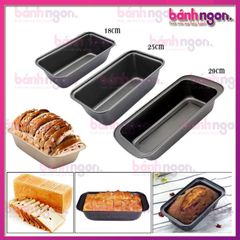 Khuôn Chữ Nhật Chống Dính Làm Bánh Mì/Bánh Bông Lan/Bánh Mình Hoa Cúc/Bánh Gối 18cm-25cm-29cm