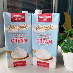 [Mã GROSALE2703 giảm 8% đơn 250K] KEM TƯƠI WHIPPING CREAM 35.5% HỘP 1L
