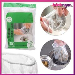 [Mã LIFE2410K Giảm 10K đơn 20K] Set 100 Túi Lọc Rác Bồn Rửa