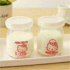 Sét 12 Hũ Làm Sữa Chua Thủy Tinh Có Nắp Đậy