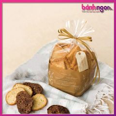 10 Túi Đứng Bóng Kính Đựng Bánh Cookie,Bánh mì,Kẹo Đáy Kẻ 18*24cm