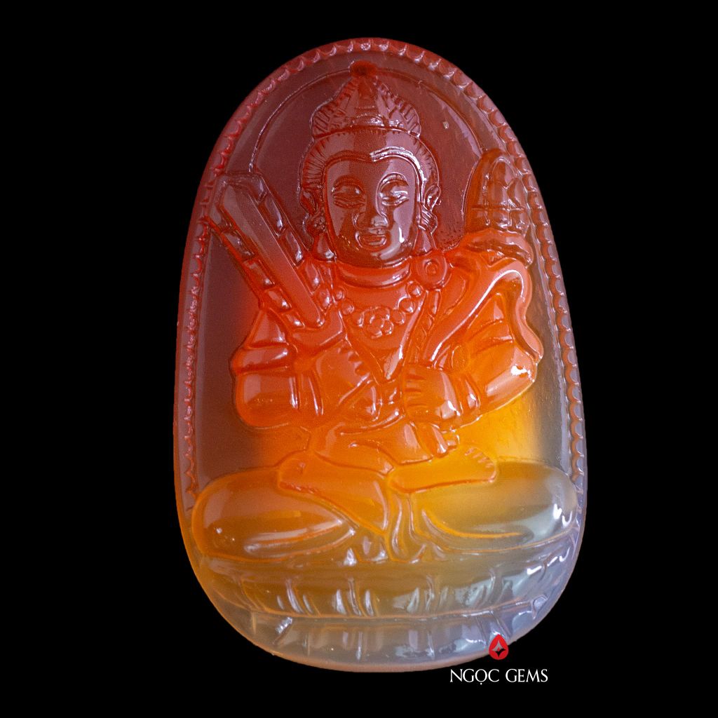 PHật Bản Mệnh - Hư Không Tạng - Agate Đỏ