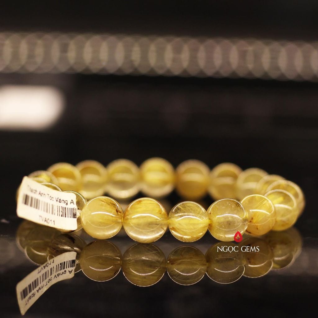 Vòng Thạch Anh Tóc Vàng A