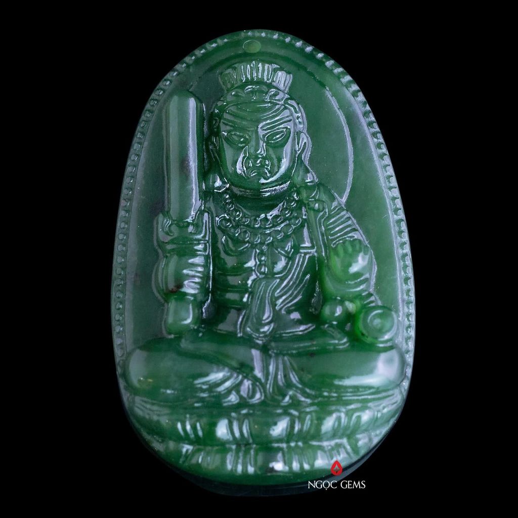 Phật Bản Mệnh - Bất Động Minh Vương - Nephrite