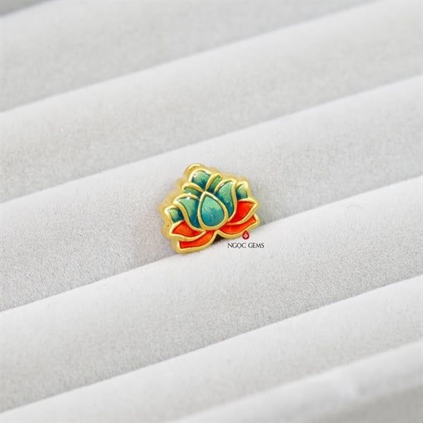 Charm Hoa Sen - Vàng 9999 - 1.0 gram - Gốm