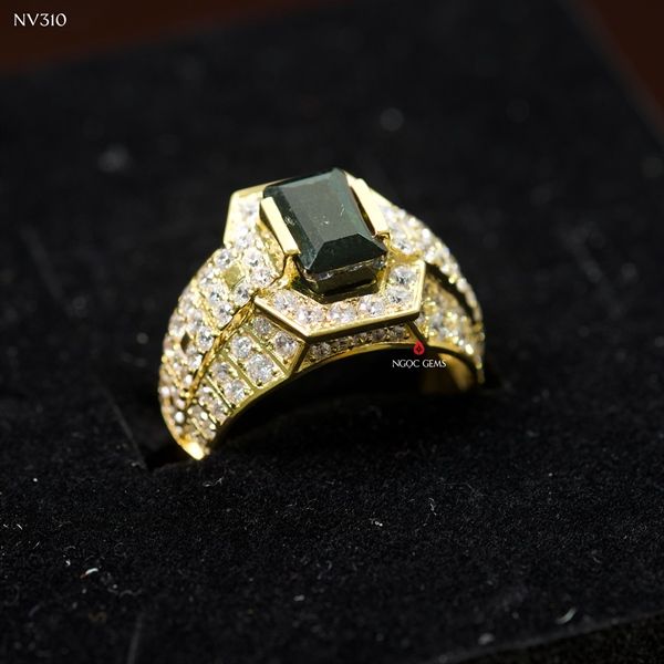 Nhẫn Tourmaline Green nam HCN - 10K