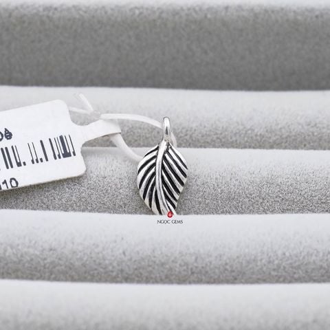 Charm bạc Lá Bồ Đề Bạc 925