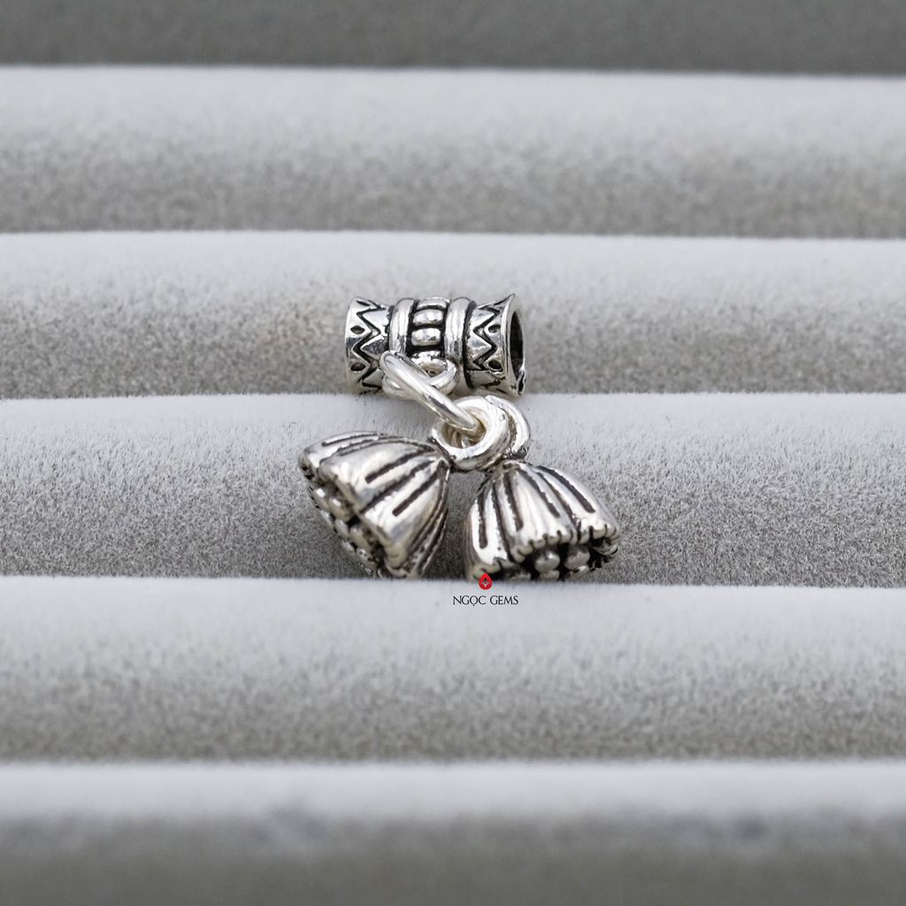 Charm rơi đôi tùy chọn bạc 925