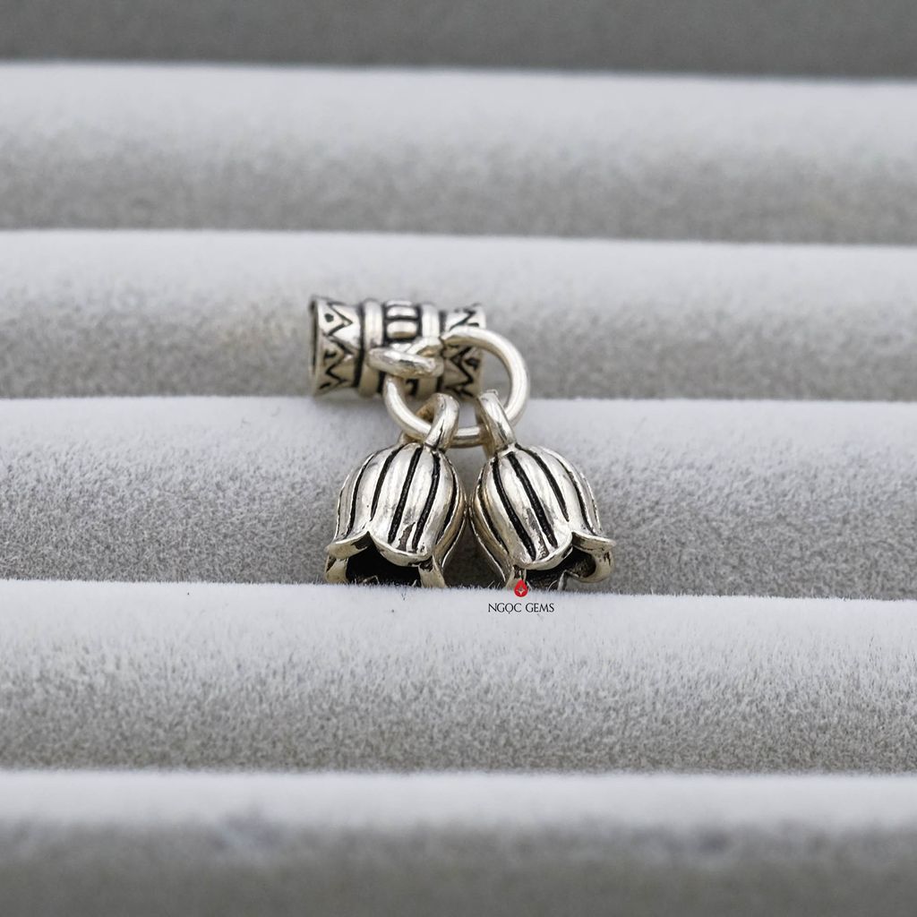 Charm rơi đôi tùy chọn bạc 925