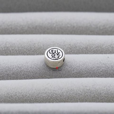 Charm bạc Xâu ngang chữ Phúc - Bạc 925