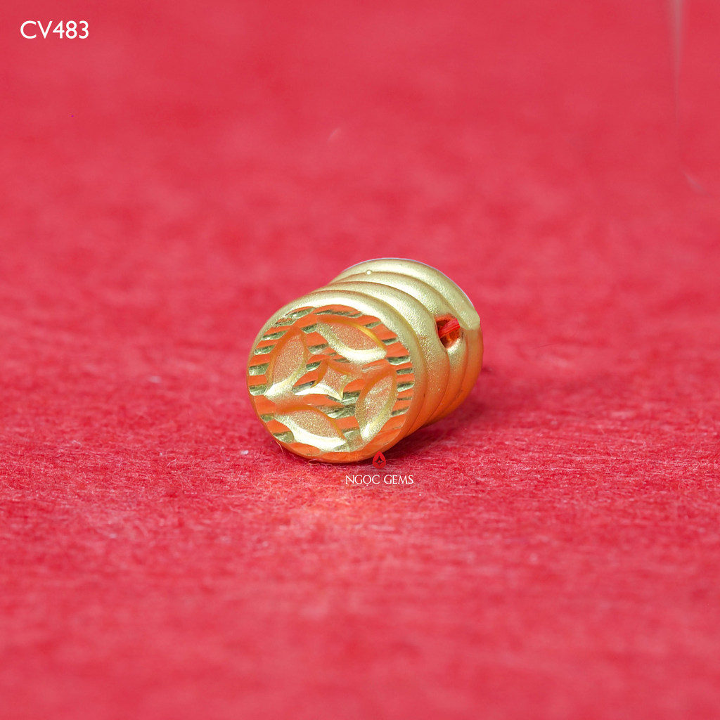Charm vàng 9999 Kim Tiền - Vàng 9999 - 1.2 grams