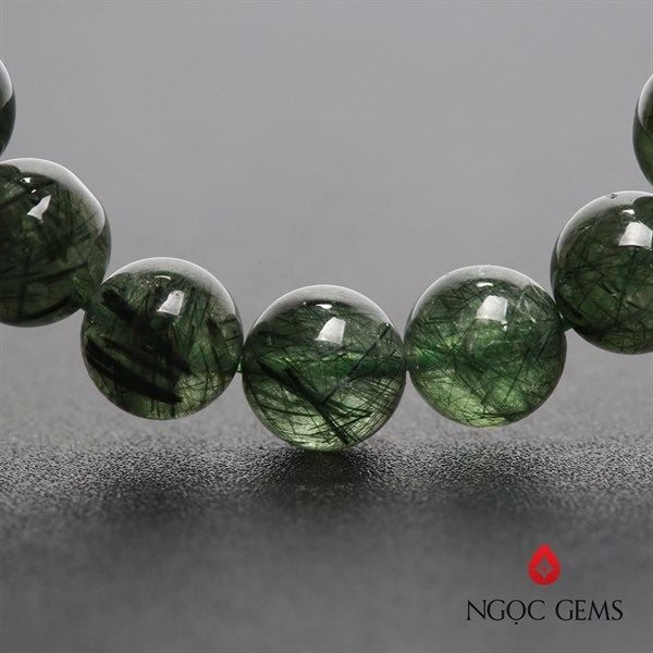 Vòng Tay Đá Thạch Anh Tóc Rêu