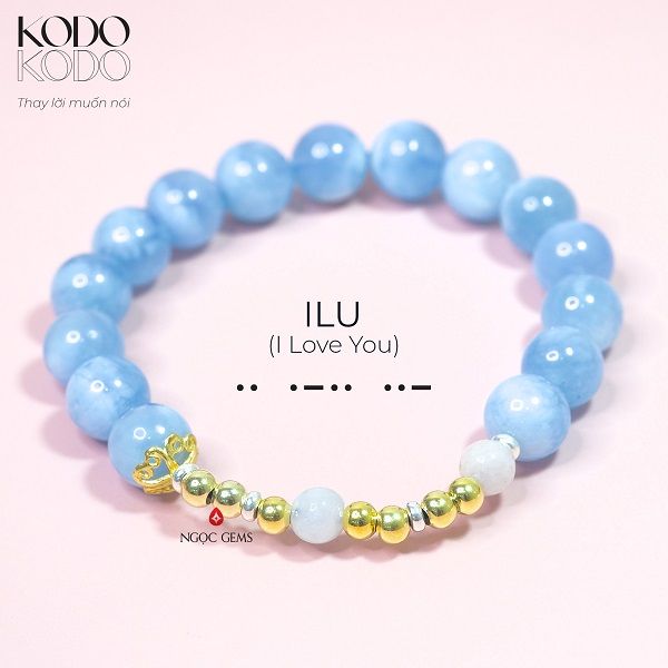 Vòng tay Aquamrine 9mm - ILU - BST Kodo
