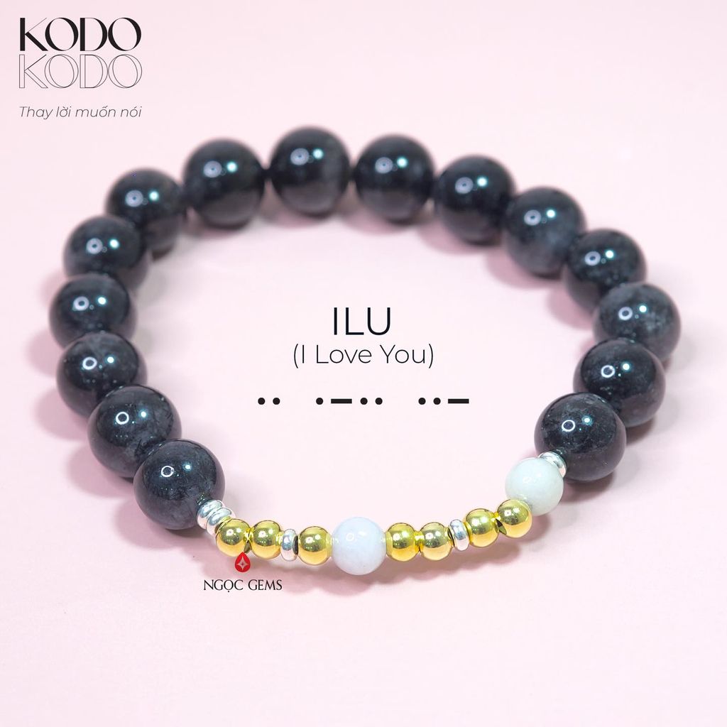 Vòng tay Thạch Anh Tóc đen 10mm - ILU - BST Kodo