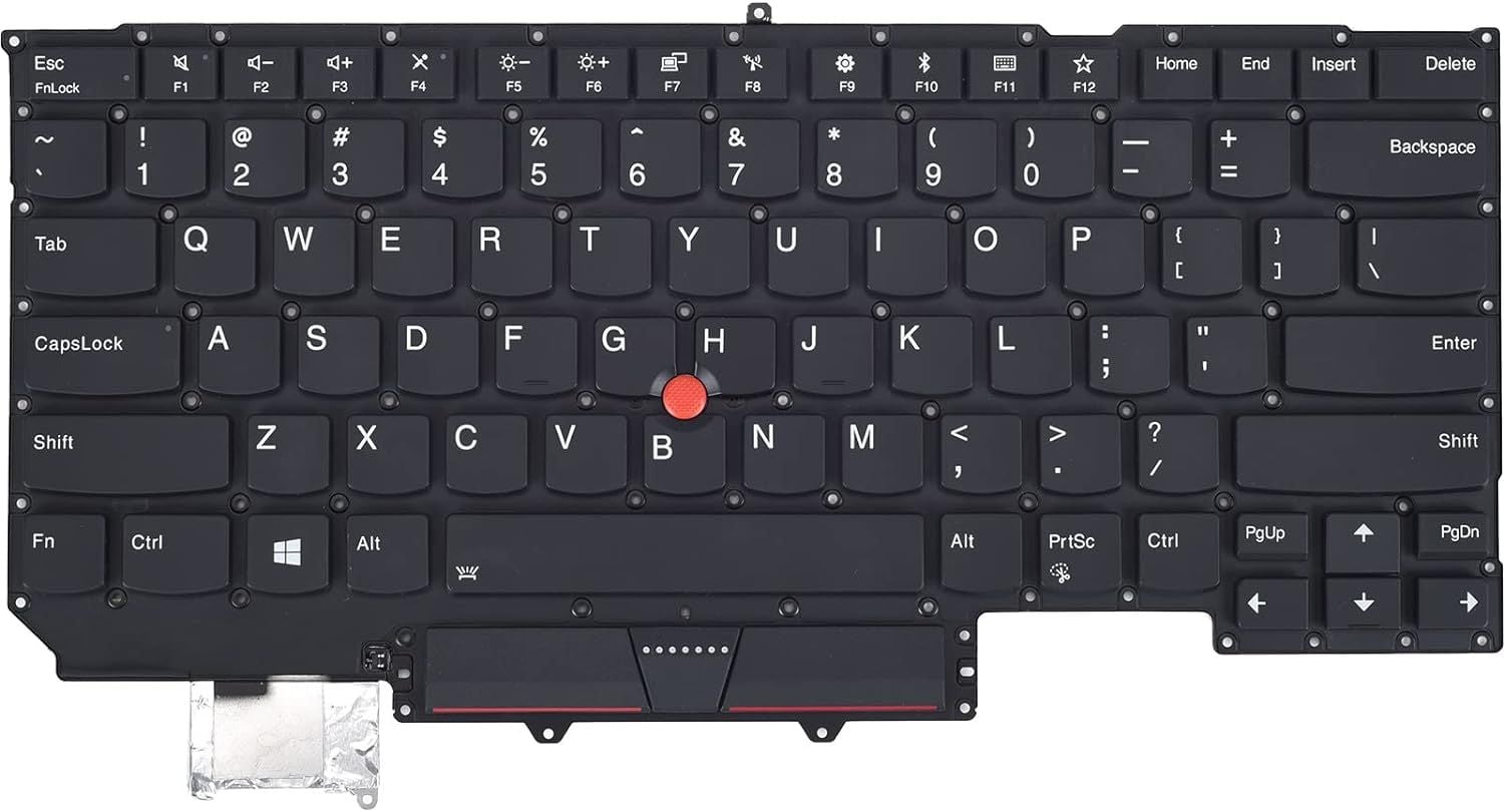 thumbnail interactive-video image 1 of New US Backlit Keyboard For Lenovo ThinkPad X1 Carbon 6th Gen (2018) - 20KH/20KG 1 of 4