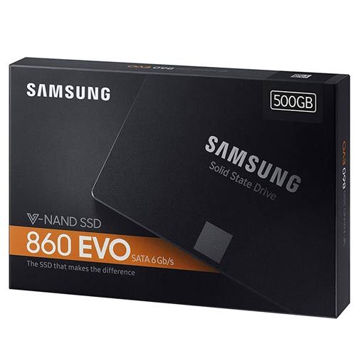  Samsung 860 EVO 500GB 2.5 Inch SATA III Internal SSD (MZ-76E500B/AM) 