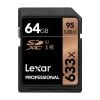 Thẻ nhớ SDXC Lexar Profeshional 633x V30 (Đọc 95MB/s, Ghi 45MB/s) 64GB