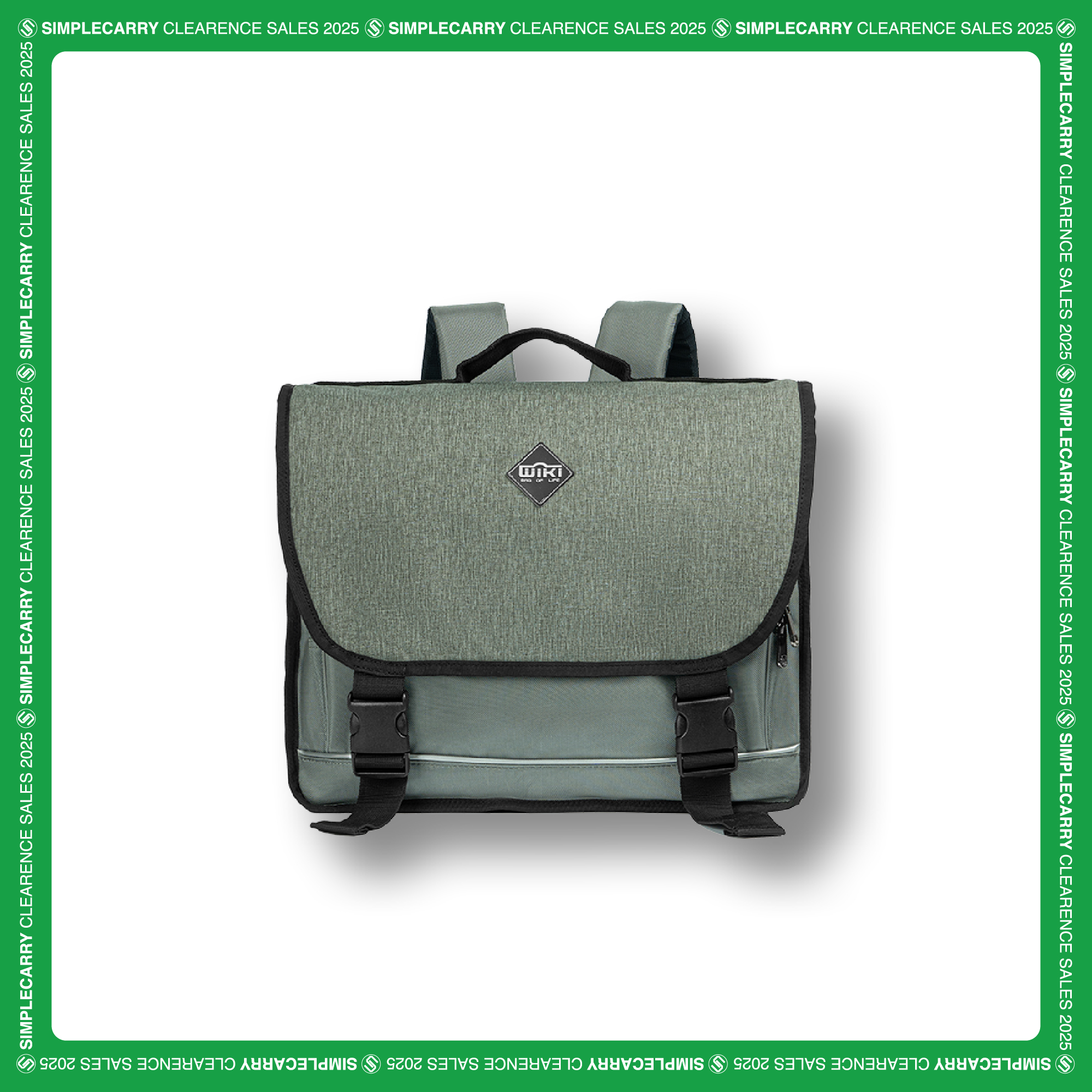 WIKI SCHOOL BAG - CẶP SCHOOL BAG B.GREY