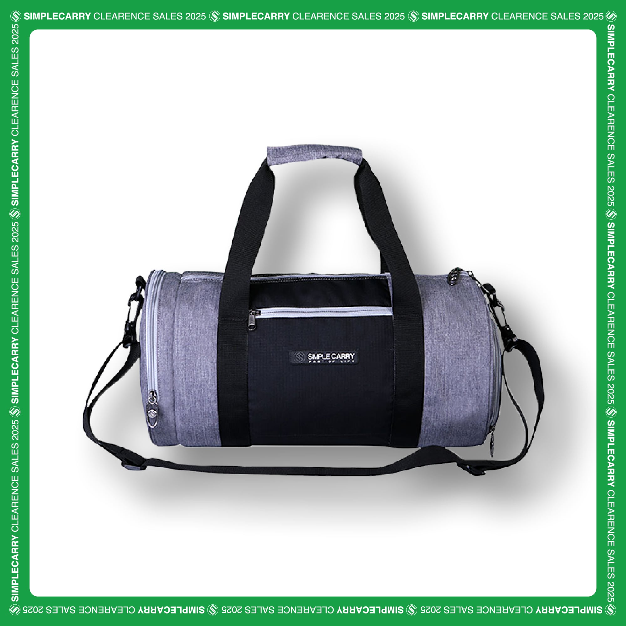 GYMBAG - GREY/BLACK