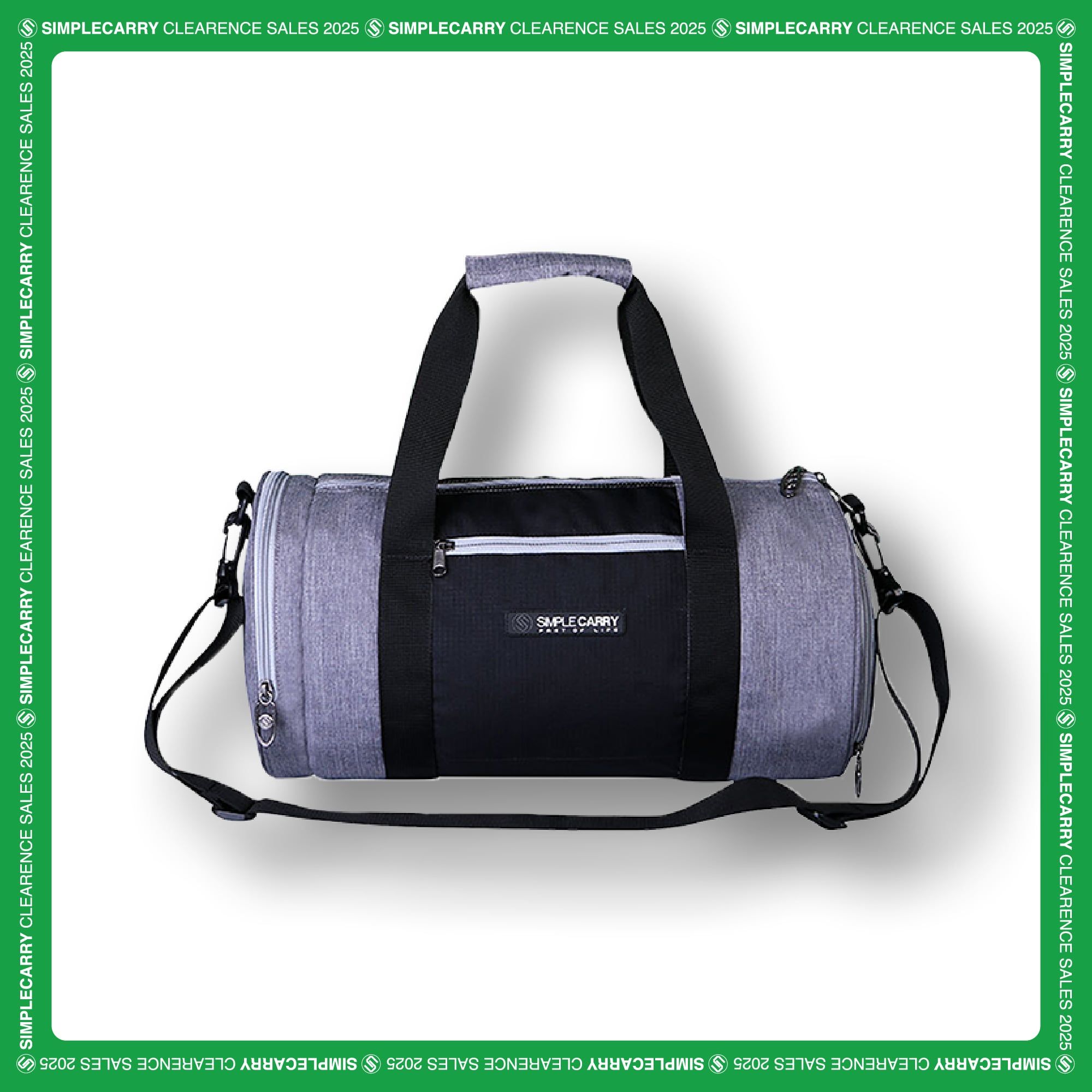 GYMBAG - GREY/BLACK