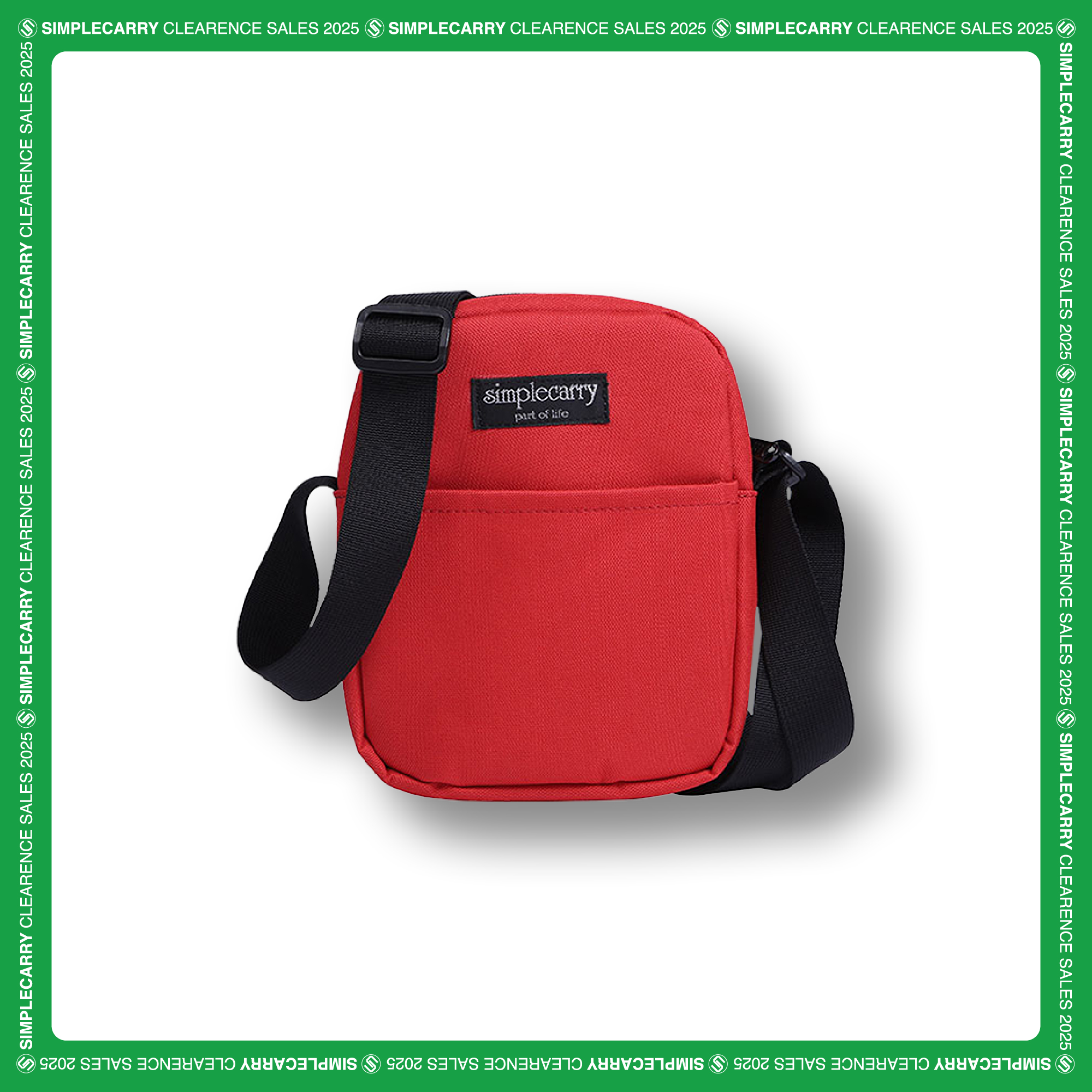 PASSPORT BAG RED