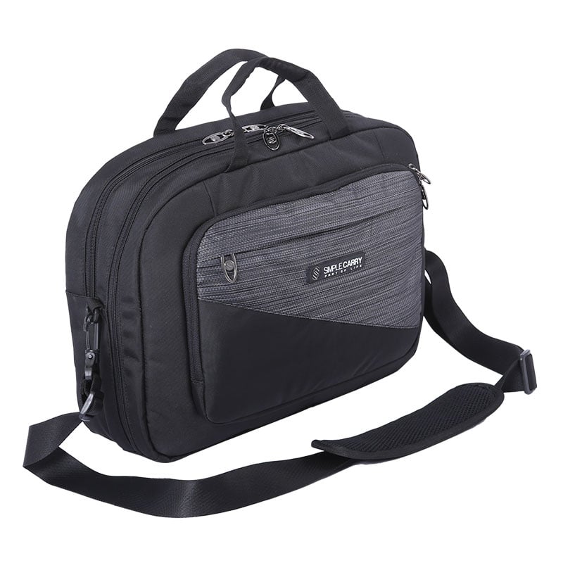 P MESSENGER BAG BLACK