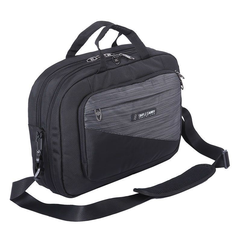 P MESSENGER BAG BLACK