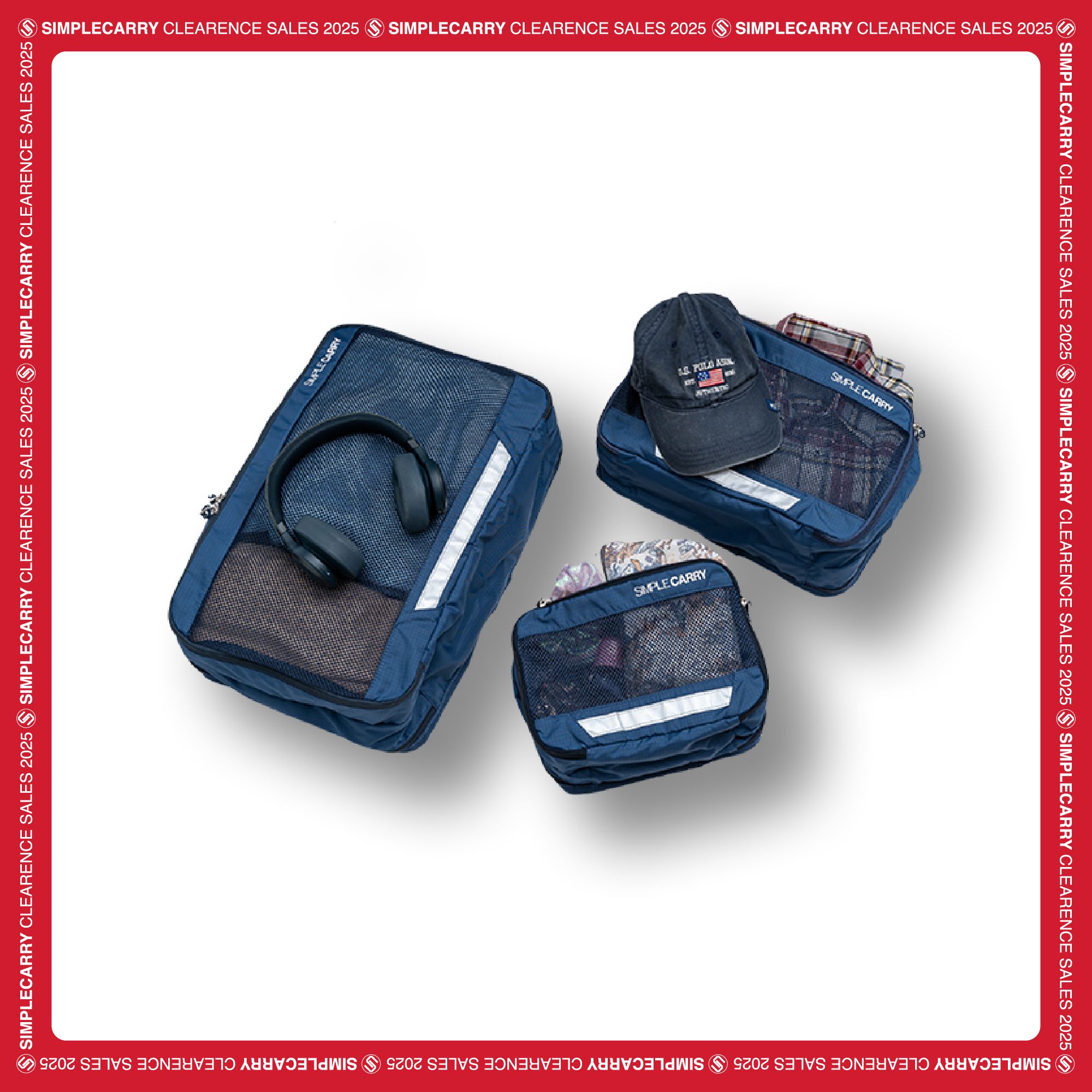 TRAVEL CLOTH CASE S,M,L BLUE