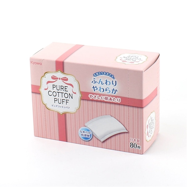 Bông Tẩy Trang Kyowa 80 miếng Nhật Bản