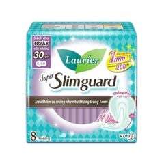 Băng vệ sinh LAURIER Ngày Rất Nhiều Siêu Mỏng Cánh 1mm 30CM x 8 miếng