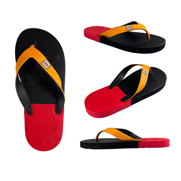 Dép Xỏ Ngón Nam Rubber Soul Balance 3 - Yellow Red Black