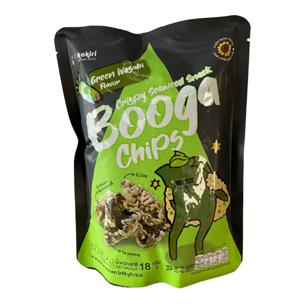 Snack Rong Biển Booga Chips Vị Wasabi 18g