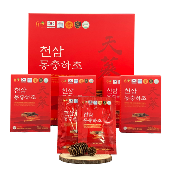 Nước Hồng Sâm Đông Trùng Hạ Thảo JK 50ml x 30 gói