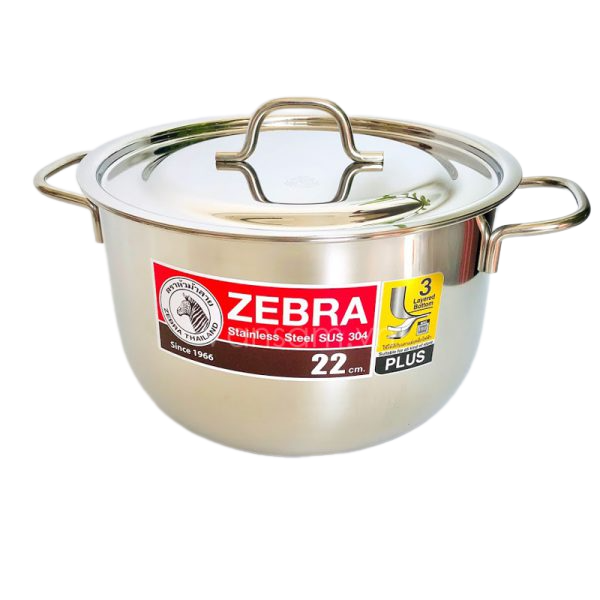 Nồi Zebra Extra Infinity 3 đáy Nắp Bằng 22cm