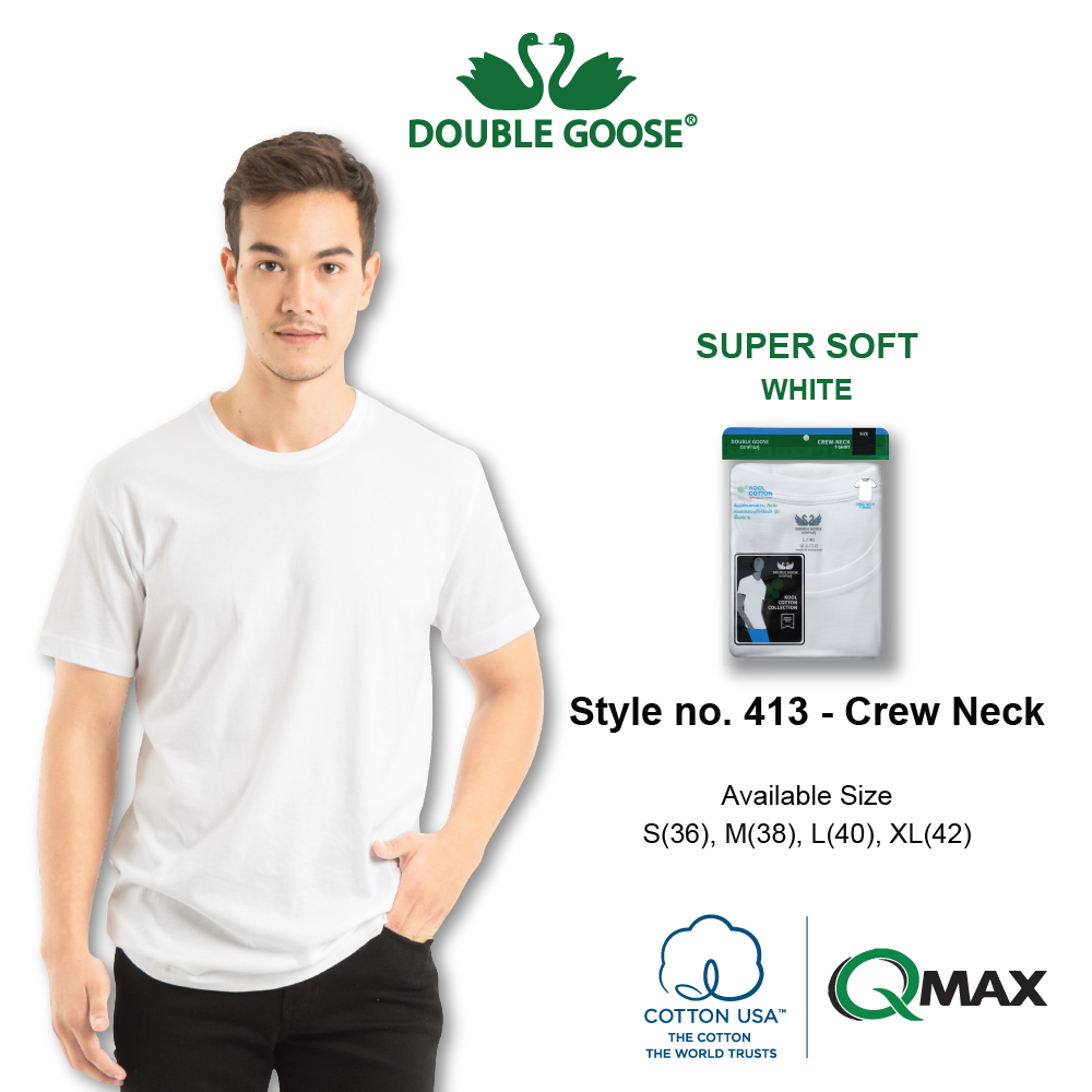 Áo thun Double Goose Super Soft Trắng 413