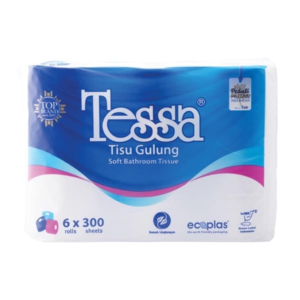 Giấy vệ sinh Tessa 300 tờ lốc 6 cuộn