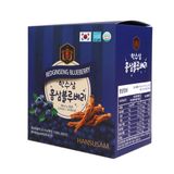 Nước Hồng Sâm Việt Quất Hàn Quốc HANSUSAM hộp 20 gói x 70ml