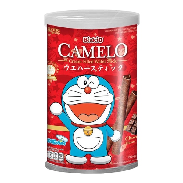 Bánh Quế Biskio Camelo Doraemon Vị Chocolate 135gr
