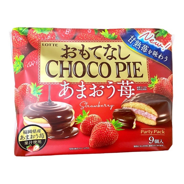 Bánh Chocopie Lotte Vị Dâu Nhật Bản 248g