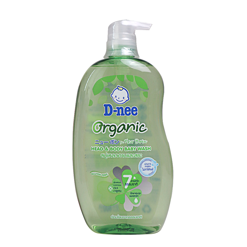 Tắm Gội Dnee Organic Xanh Lá 800ml