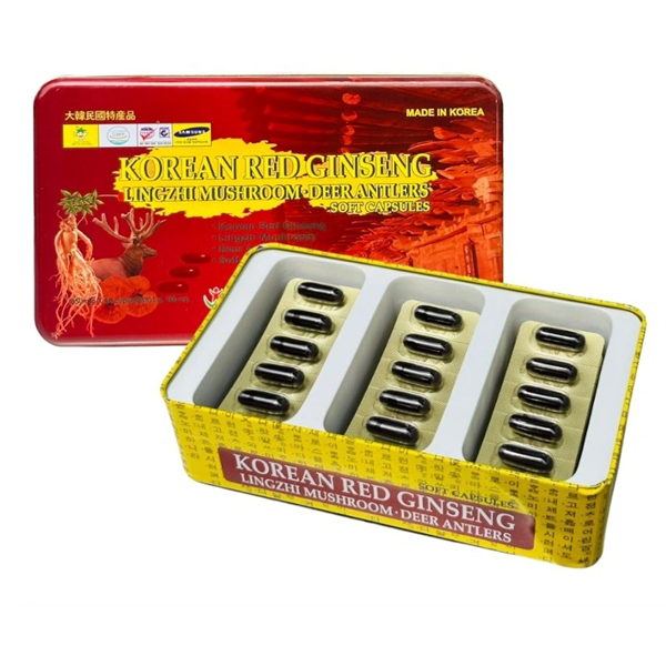 Hồng Sâm & Nhung Hươu & Linh Chi Dạng Viên Nang Bio Apgold 60 viên/hộp