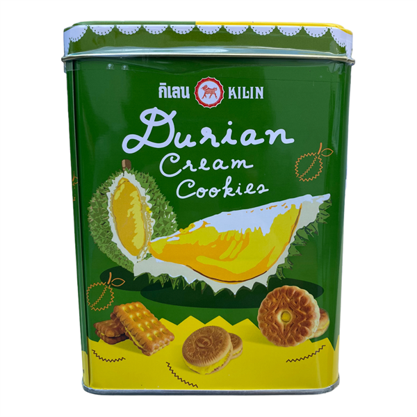Bánh Quy Sầu Riêng Hộp Thiếc Kilin Biscuits 400g