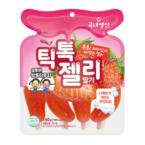 Thạch Nổ Tik Tok Vị Dâu 160g