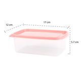 Bộ 4 hộp nhựa chữ nhật Chef trung 600ml