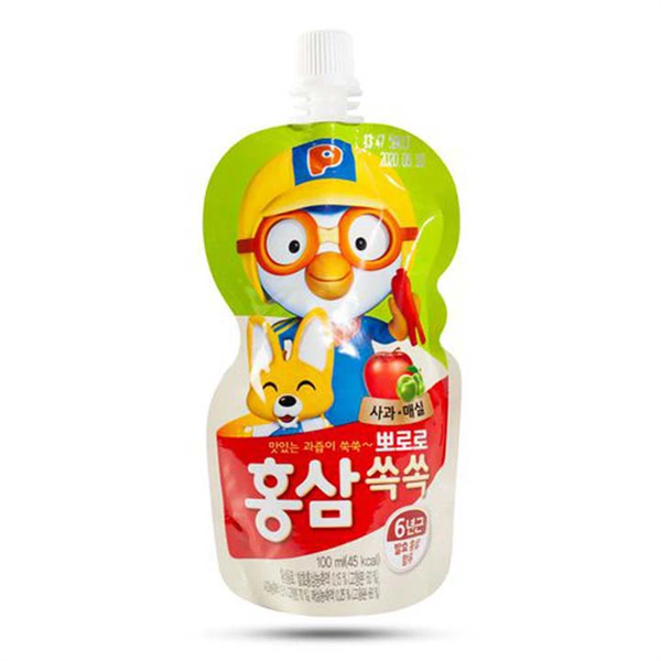 Nước Hồng Sâm Trẻ Em Pororo Vị Cam 100ml