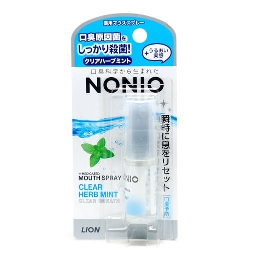Xịt Sát Khuẩn Thơm Miệng Nonio 5ml Hương Cam Chanh Bạc Hà