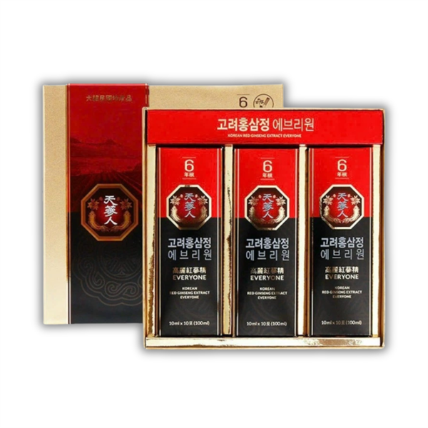 Nước Hồng Sâm Cô Đặc Với Saponin Ginsenoside 70mg/g EVERYONE 10ml x 30 gói