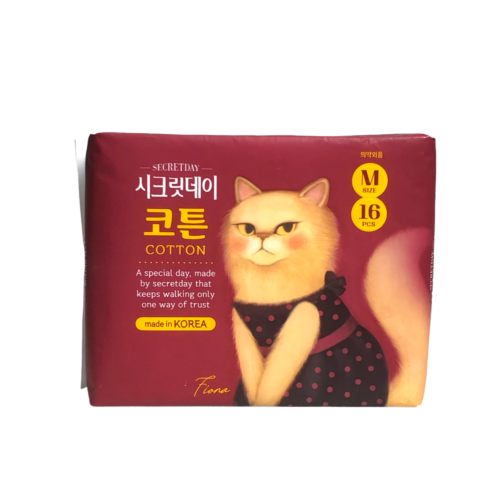 Băng vệ sinh Hàn Quốc SECRETDAY LOVE Cotton Size M 16 miếng/gói