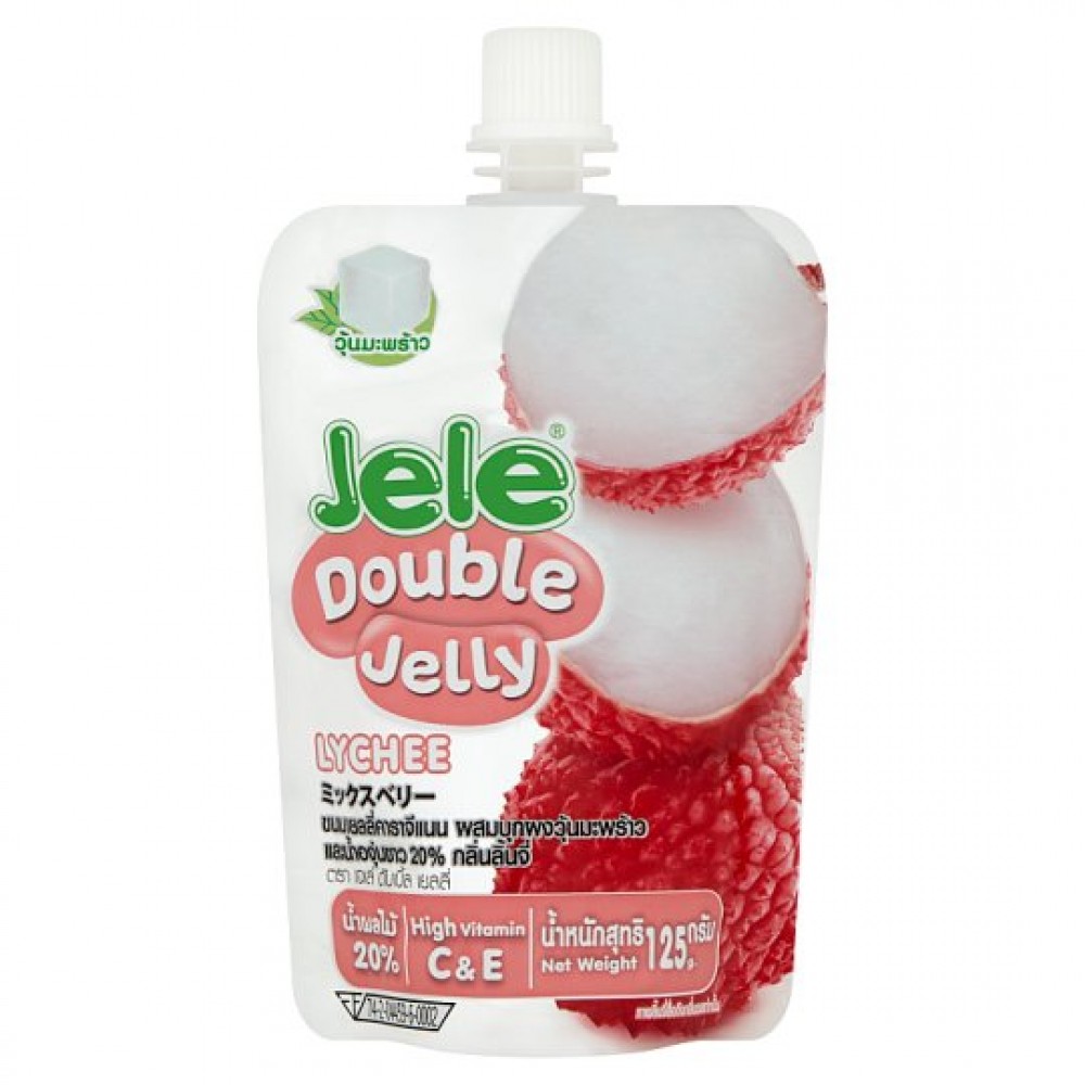 Nước Thạch Trái Cây Jele Double Jelly Vải 125gr